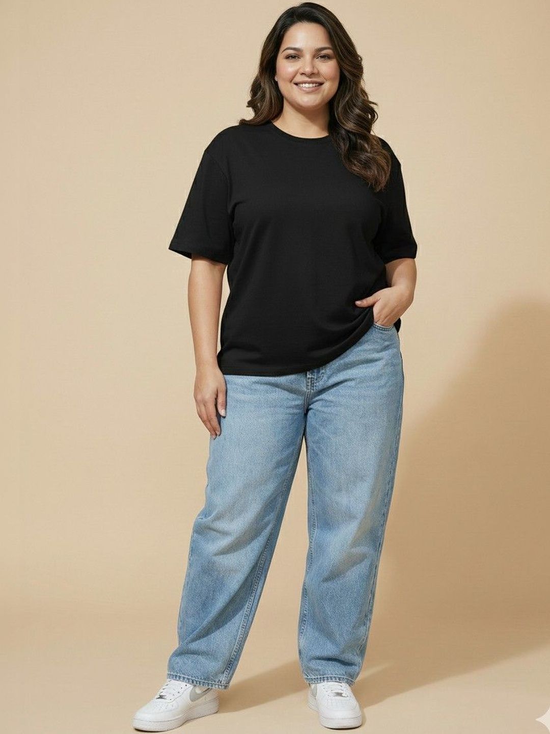 峰月 Buy The Moon Over Sized Top - Tops for Women 39340398 | Myntra