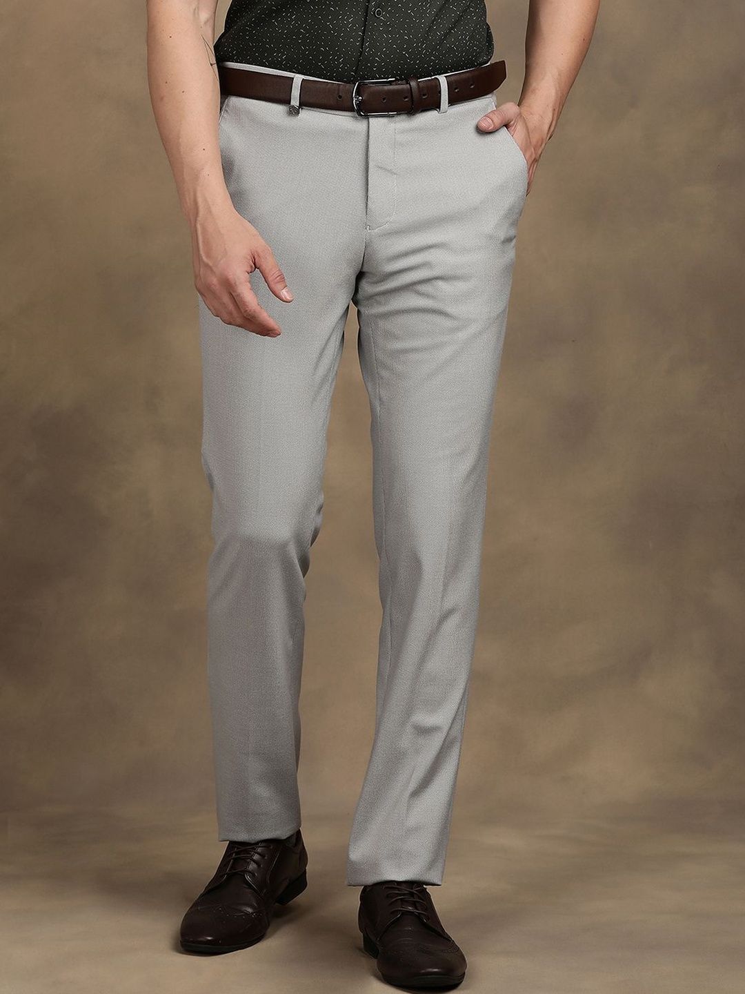 Turtle Men Tailored Slim Fit Trousers