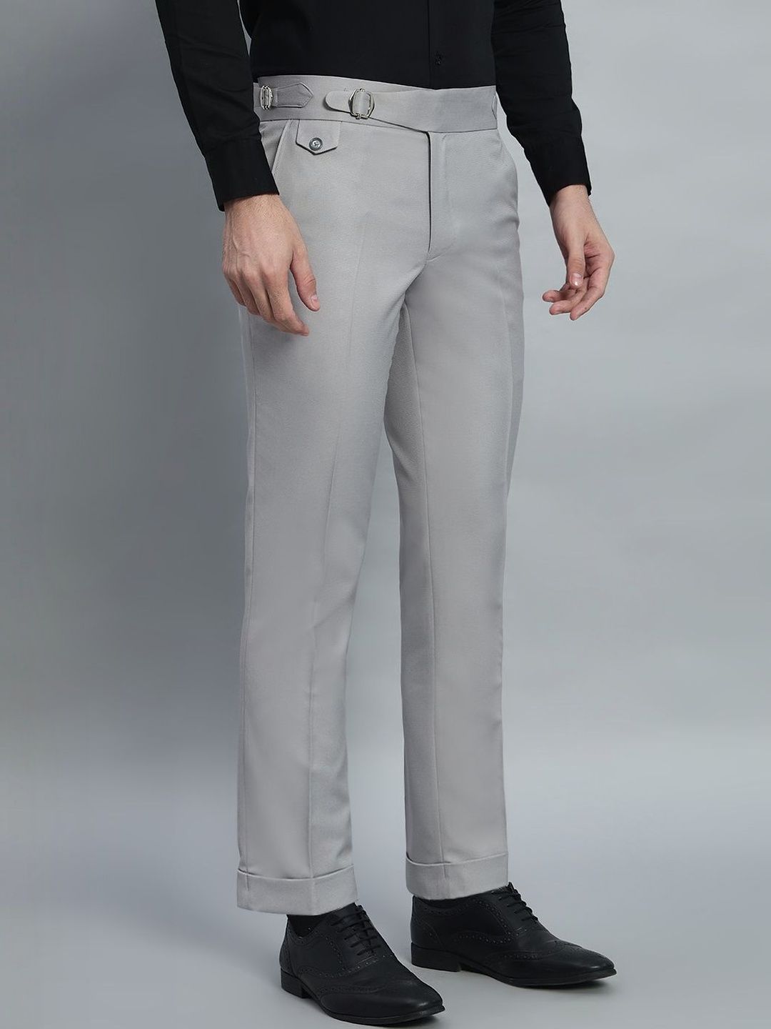Qlanz Men Wrinkle Free Trousers