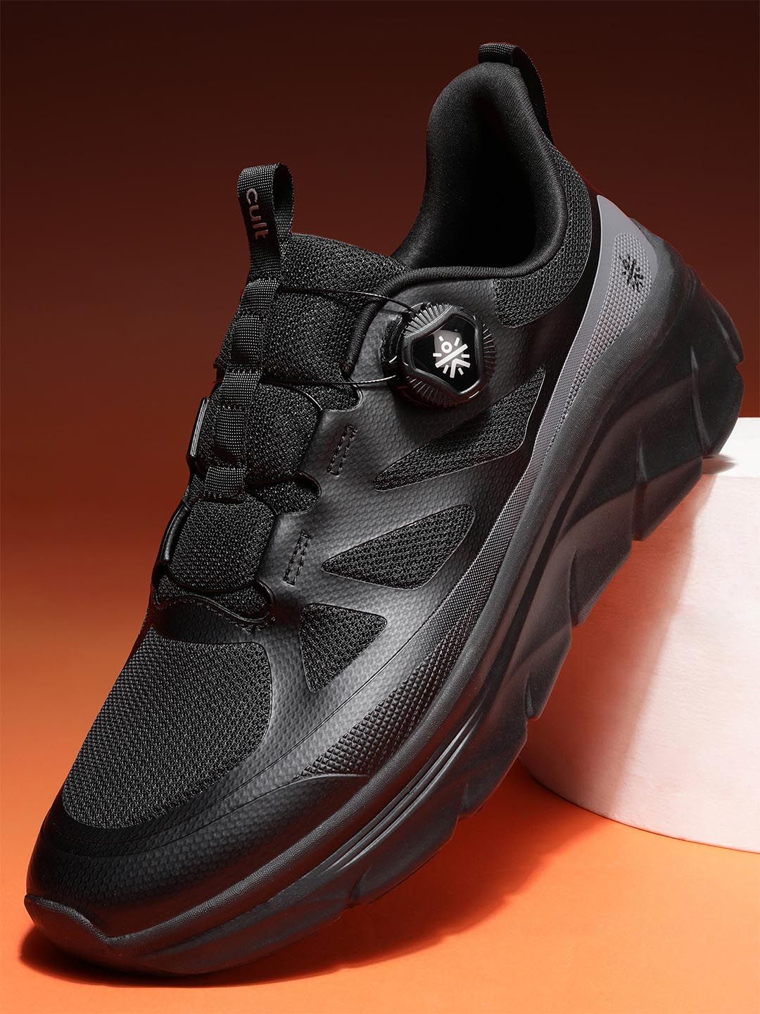 Buy CULT Men's Black & Dark Grey AeroSprint Walking Shoes - Sports
