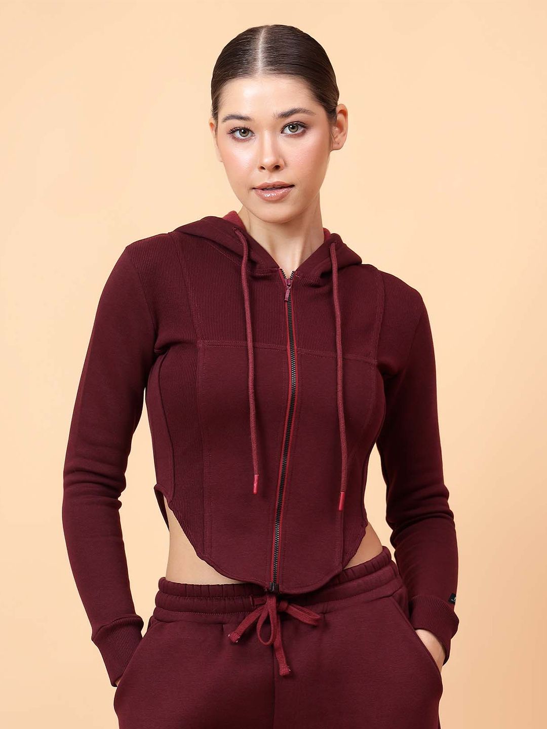 Fitkin Fikin Women Fleece Corset Jacket