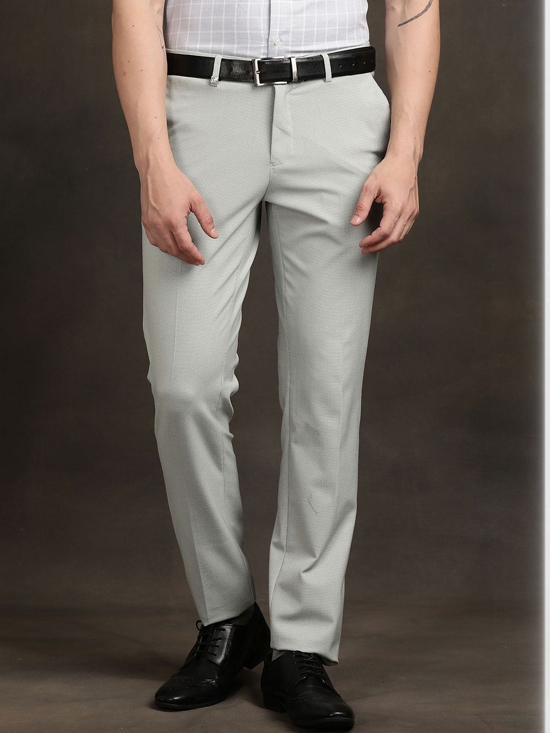 Turtle Men Tailored Slim Fit Trousers