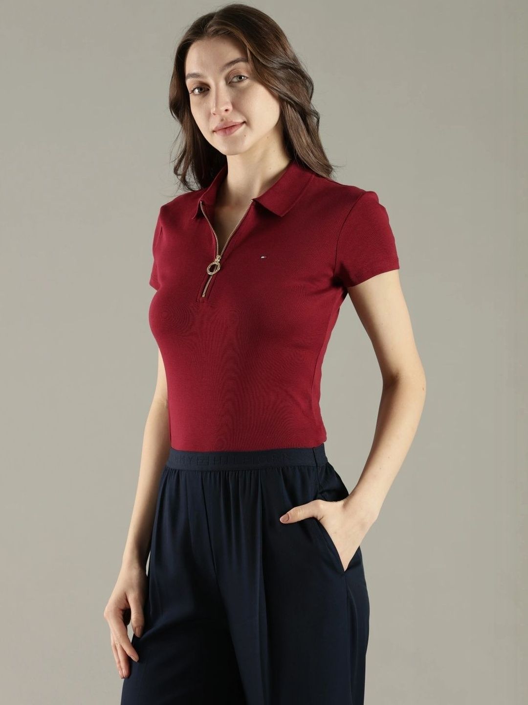 Polo Collar Slim Fit T-shirt