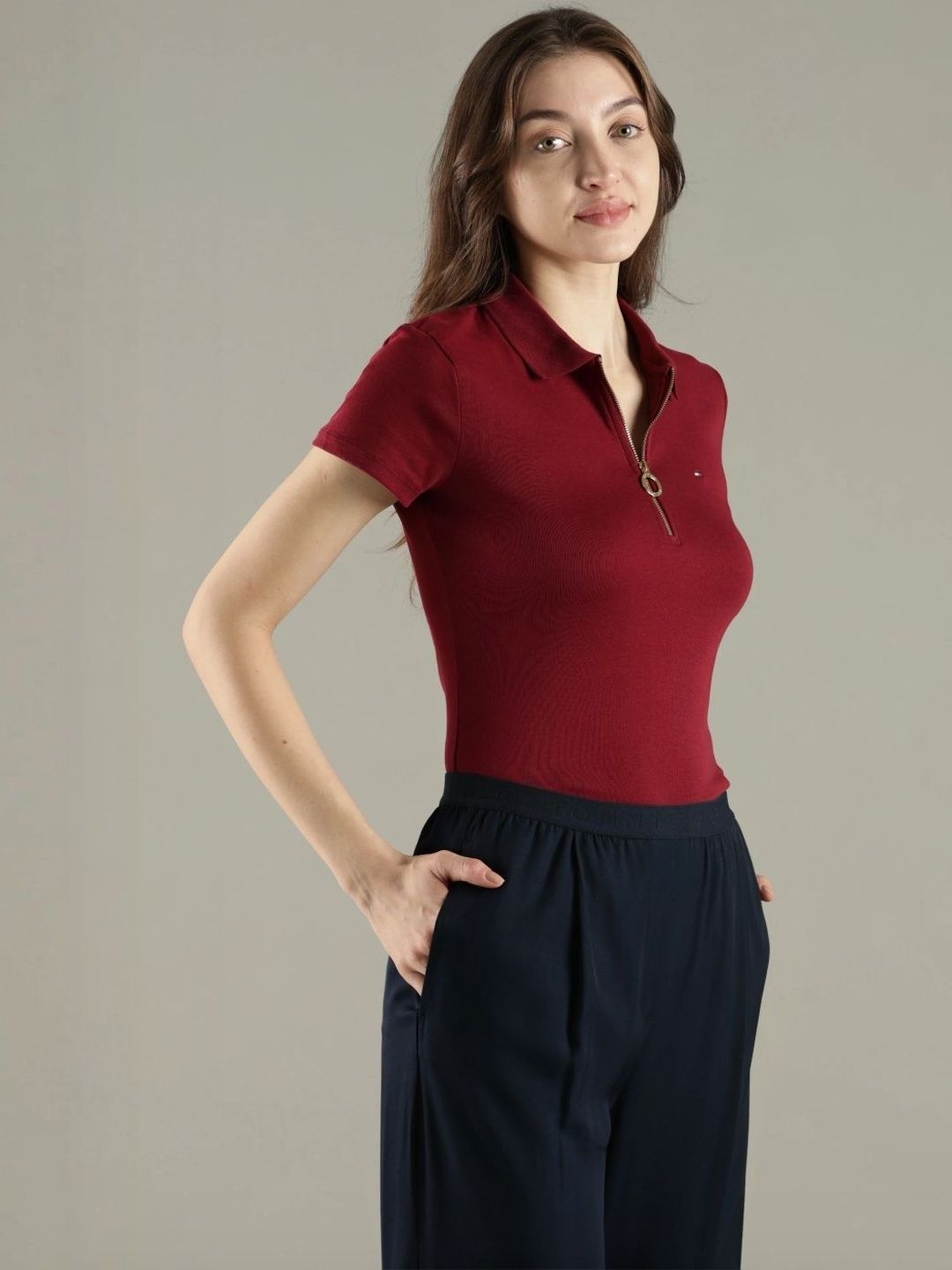 Polo Collar Slim Fit T-shirt