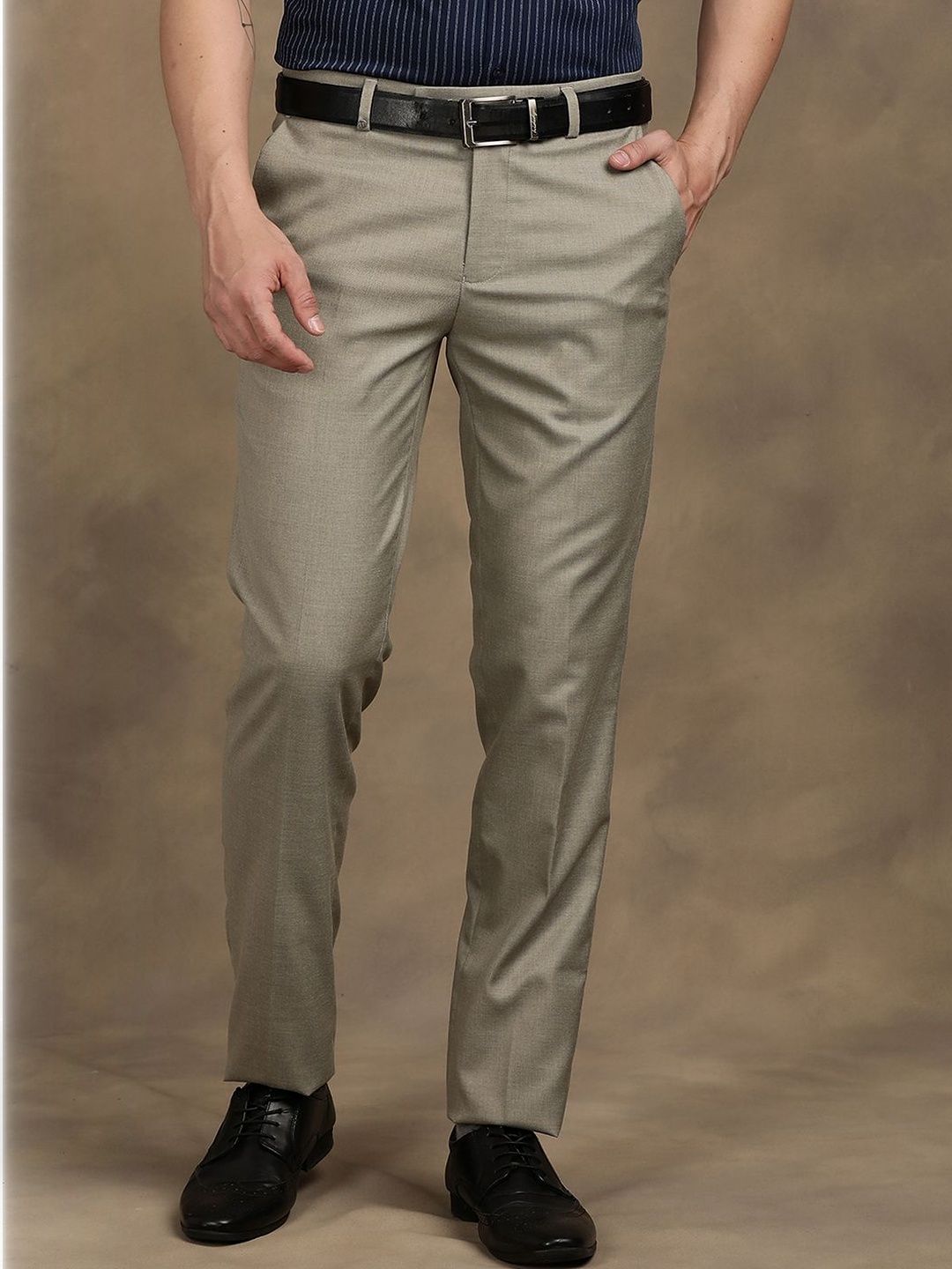 Turtle Men Tailored Slim Fit Trousers