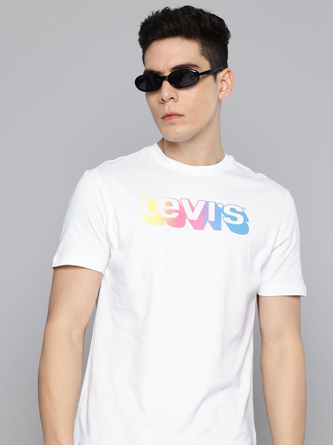 Levis Brand Logo Printed Pure Cotton Slim Fit T-shirt