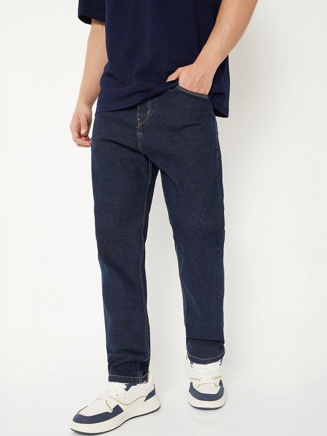 max Men Regular Fit Mid-Rise Stretchable Jeans