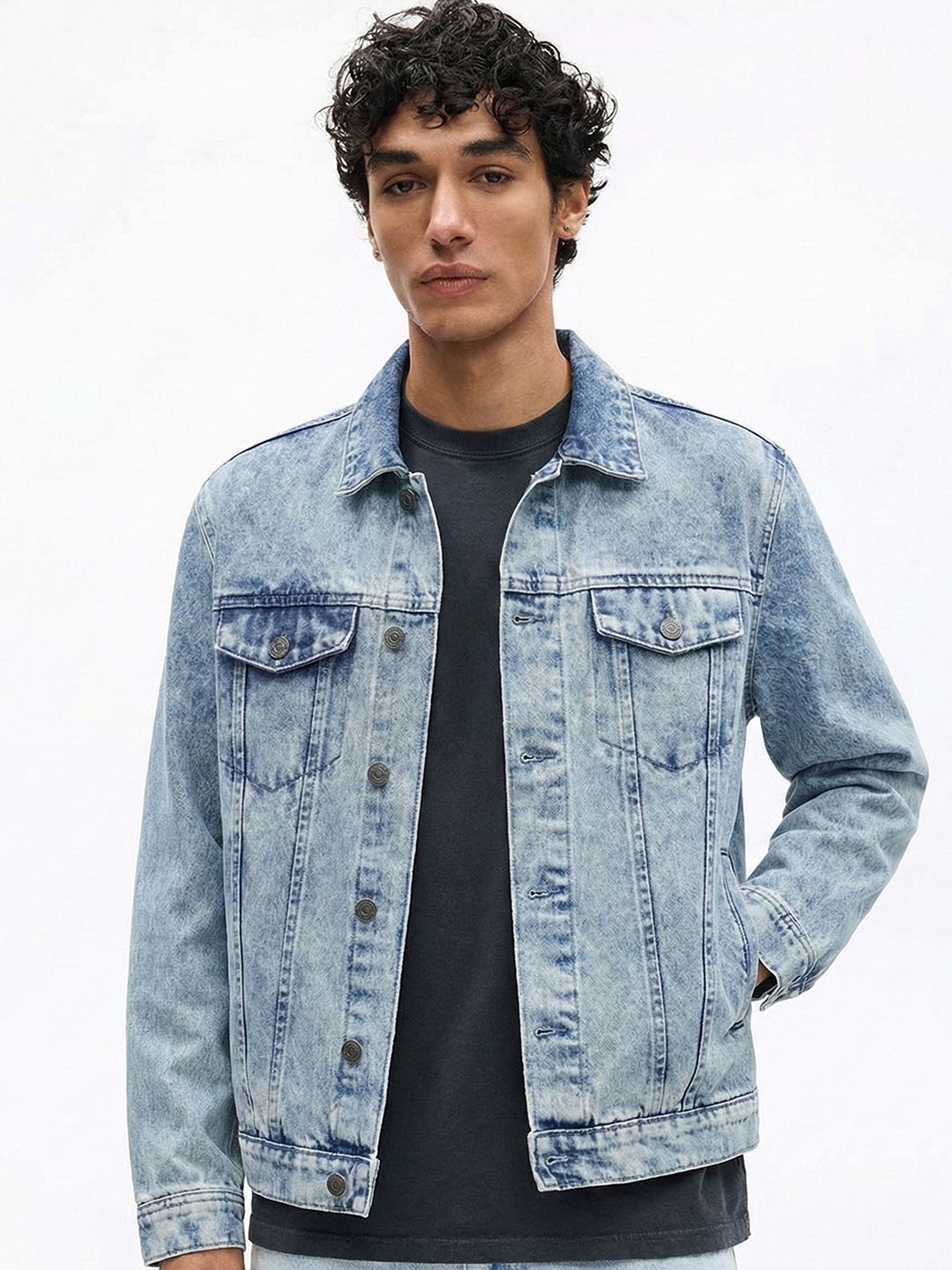 HIGHLANDER Men Denim Jacket
