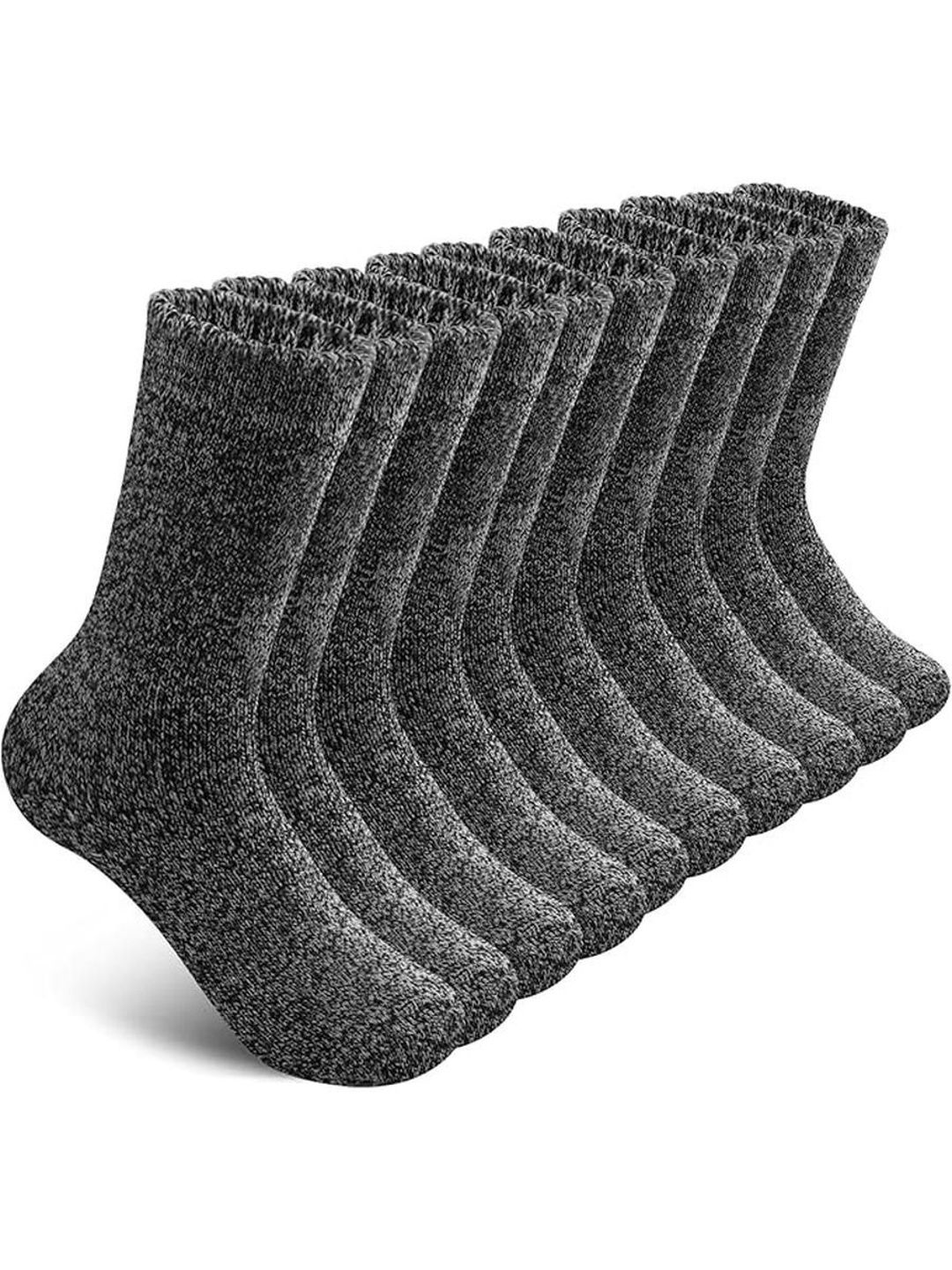 EL REGALO Men Pack of 5 Patterned Calf Length Socks
