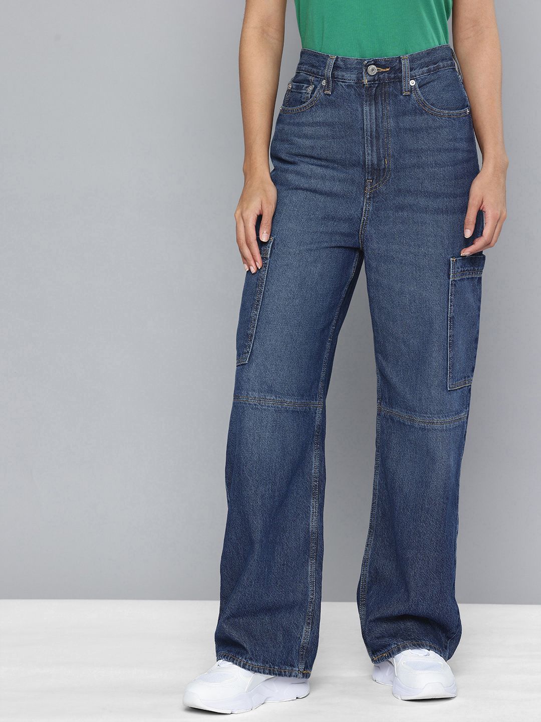 Levis Levis Women's Blue Loose Fit High Rise Jeans