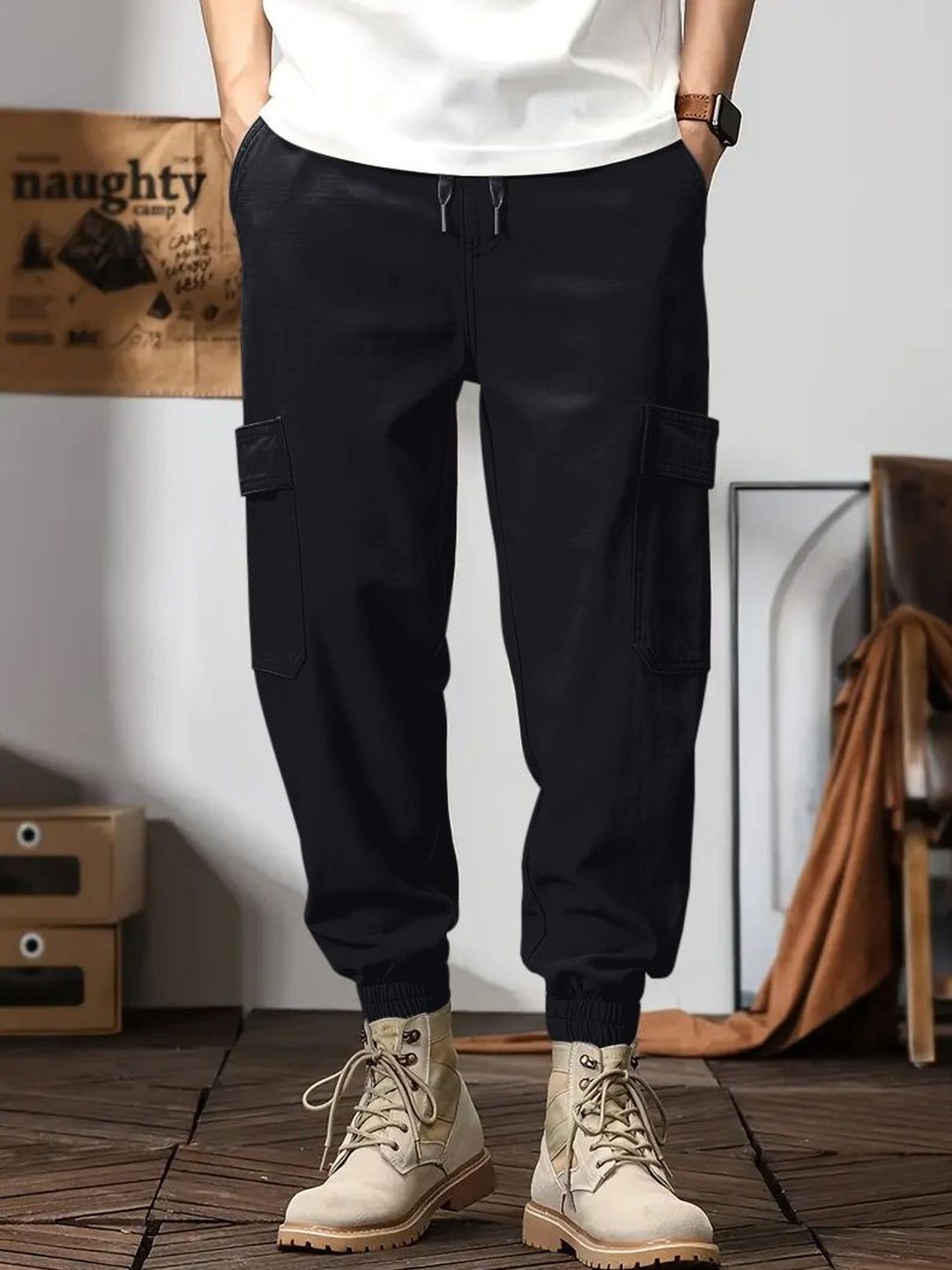 GENZILOOKS Men Relaxed Easy Wash Cargos Trousers Offers & Cashback