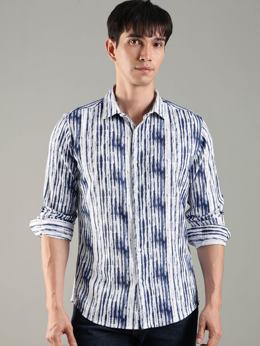 HERE&NOW Men Slim Fit Printed Casual Shirt