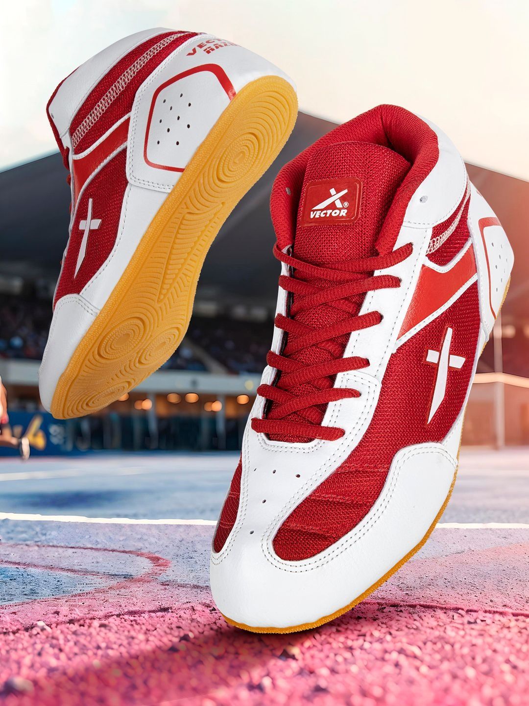 VECTOR X Razor 2.0 Synthetic Leather Upper Crepe Rubber Sole Wrestling & Kabaddi Shoes