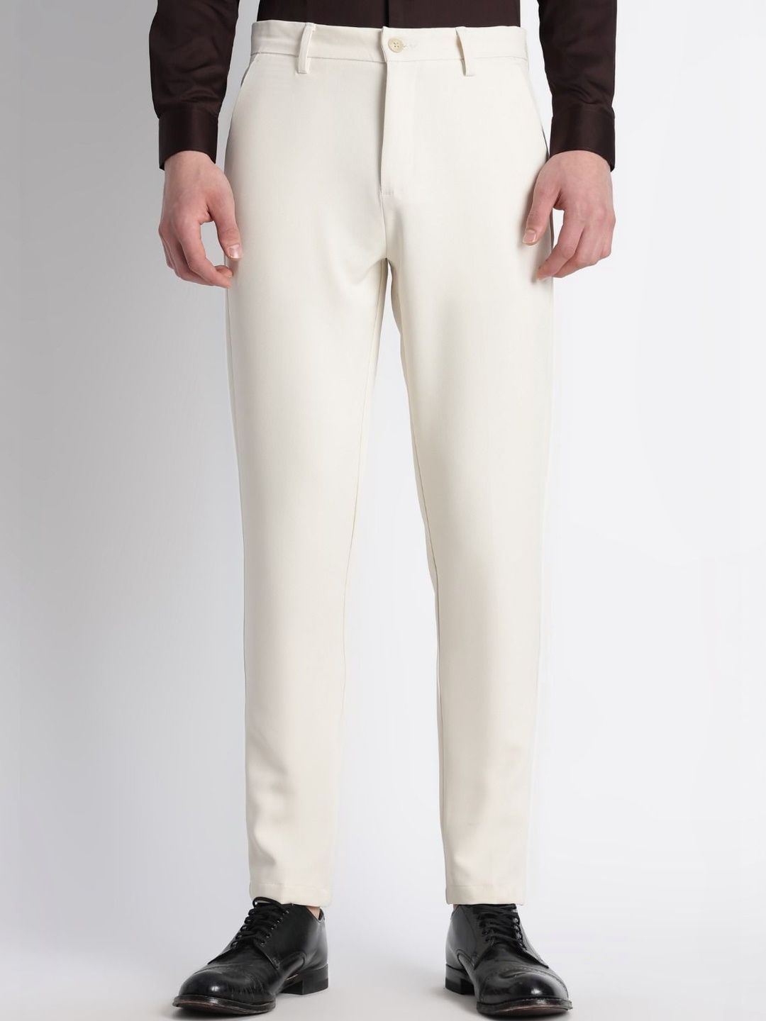 Blu MNKY Men Classic Slim Fit Trousers
