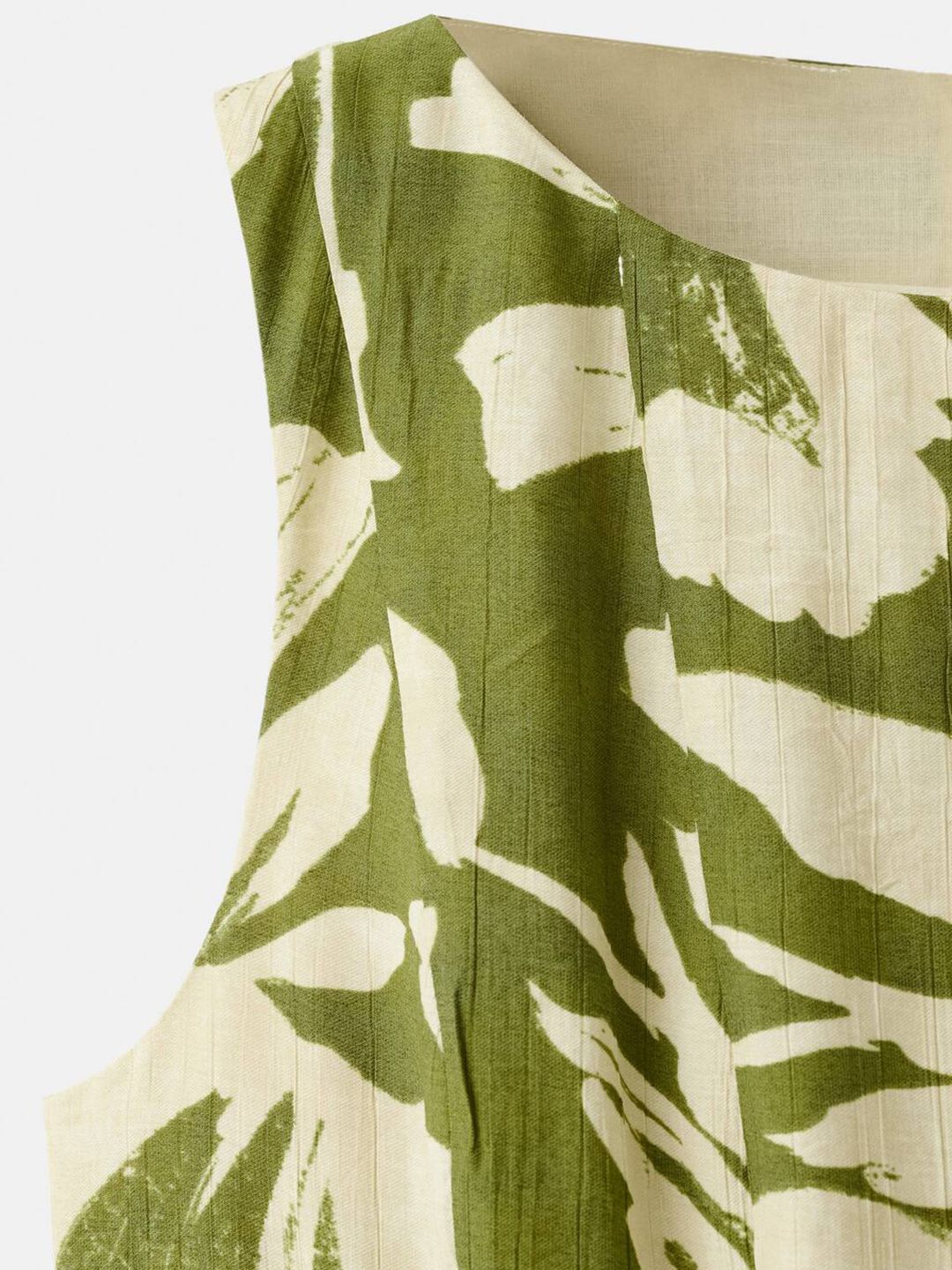 Floral Print A-Line Midi Dress