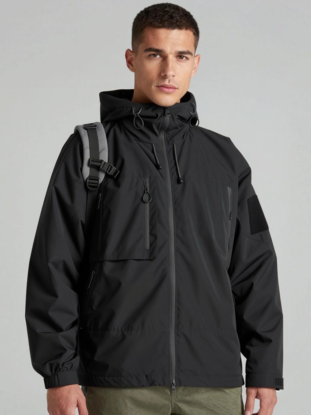 Buy ANDREW HILL Men Lightweight Outdoor Sporty Jacket - Jackets