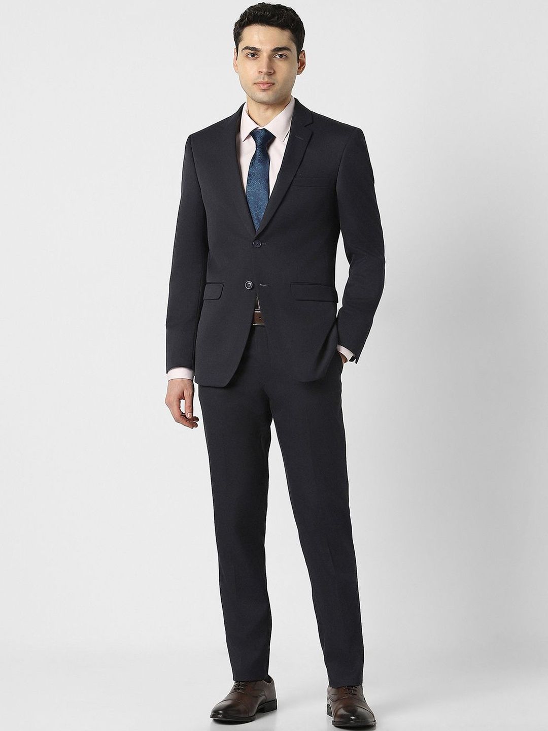 Peter England Single-Breasted 2-Piece Suit