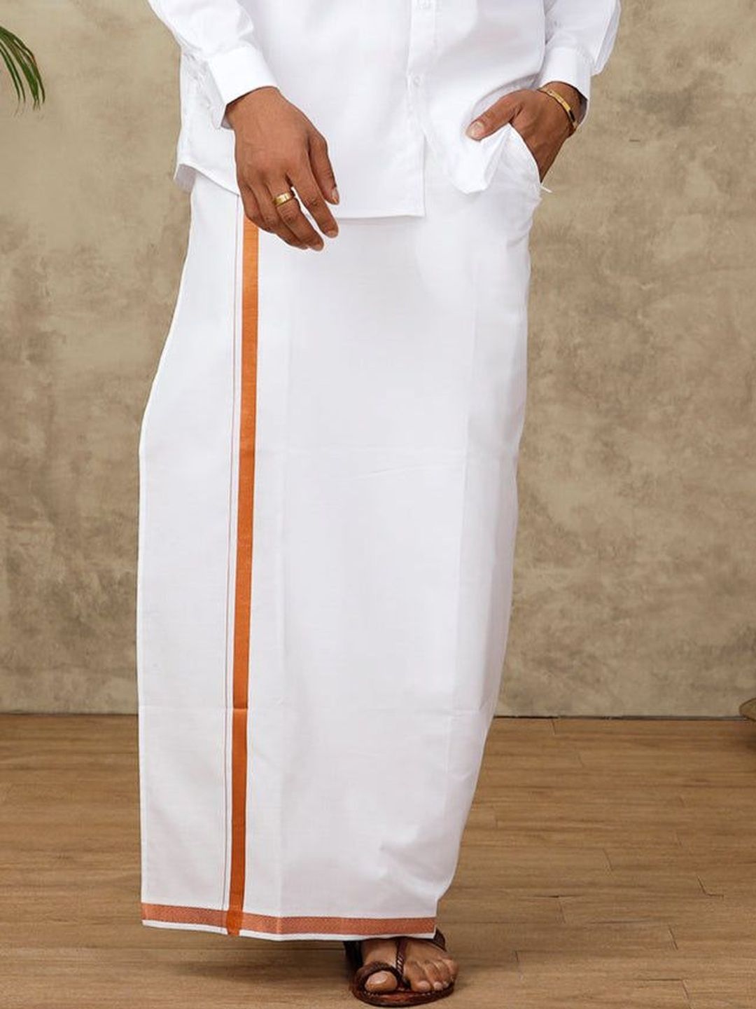 Ramraj Men Cotton Blend Dhoti Dhotis