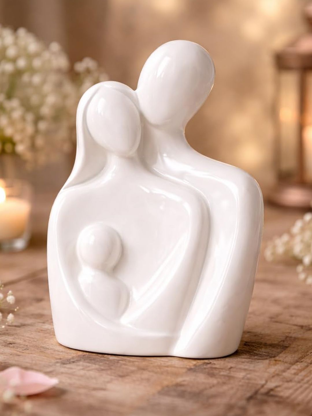 CraftVatika White Figurine Showpiece