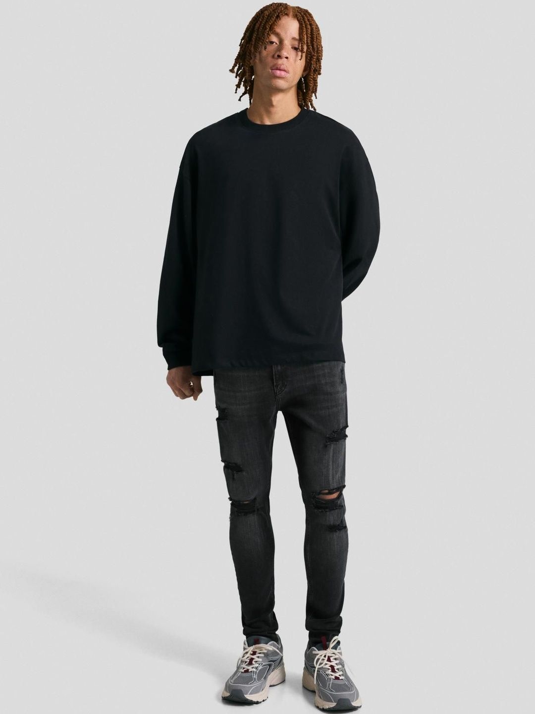 Bershka Ripped superskinny jeans deal from myntra Bershka Ripped superskinny jeans deal from myntra