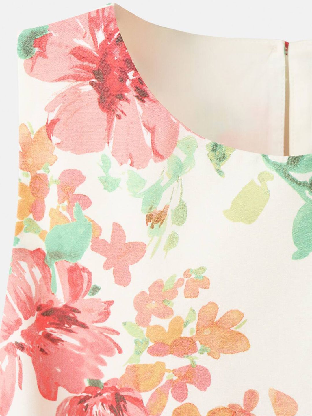 Floral Print Pure Cotton Regular Crop Top