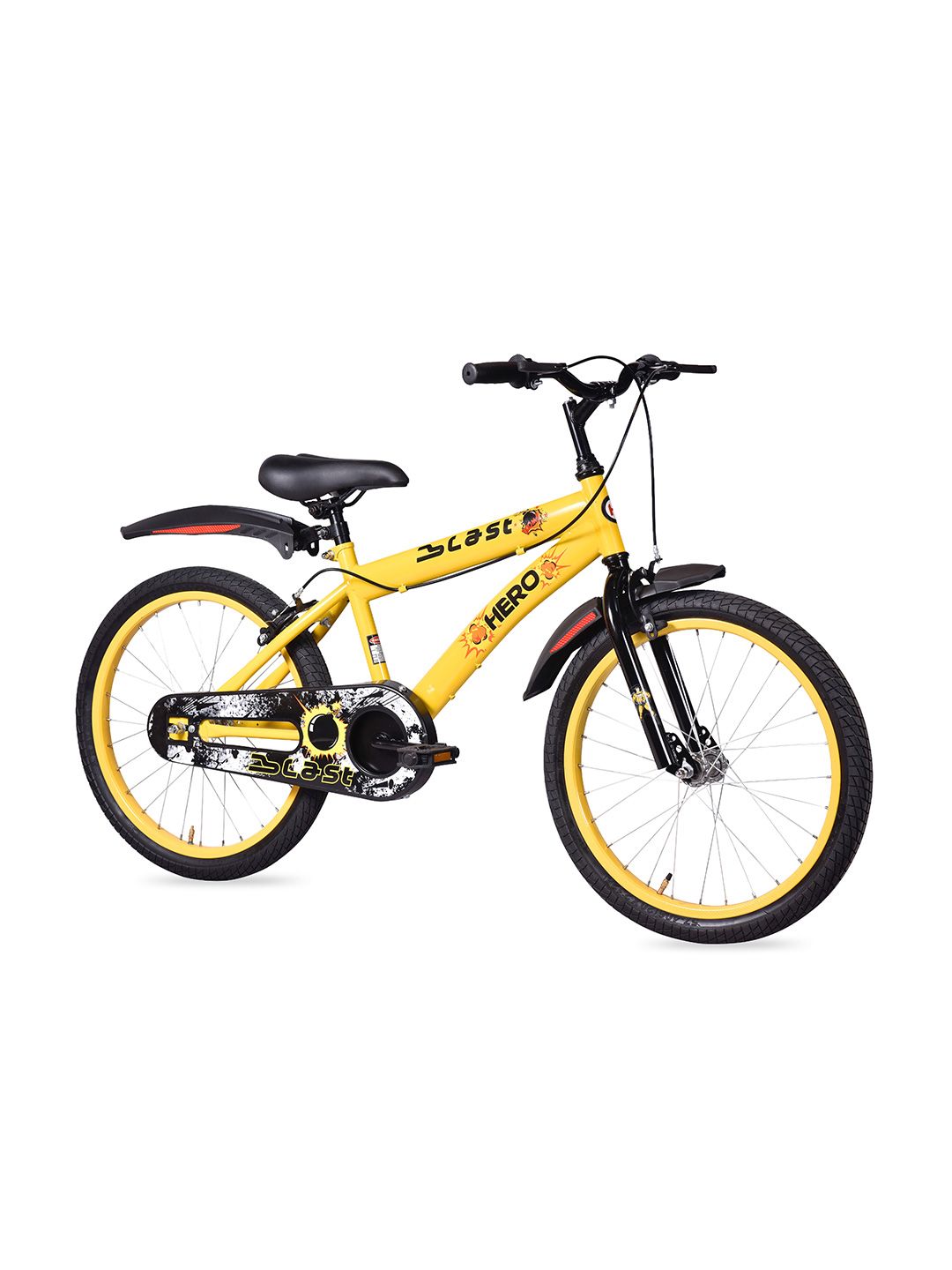 Hero Hero Blast Single Speed 20T Rigid Suspension Steel Yellow Kids Cycle