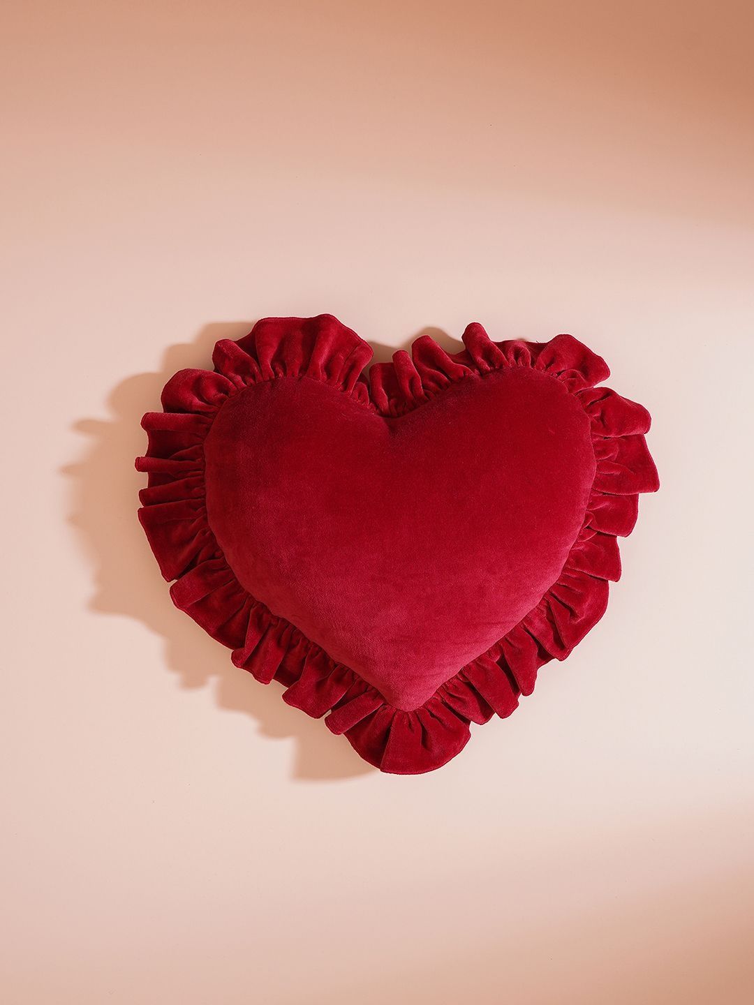 Pure Home and Living Pure Home and Living Red Velvet Rectangle Cushion Covers
