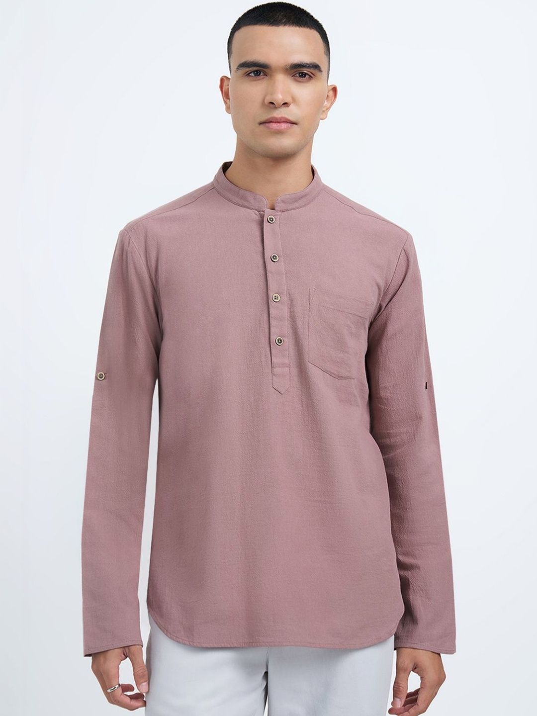 indus route by Pantaloons Men Thread Work Kurta