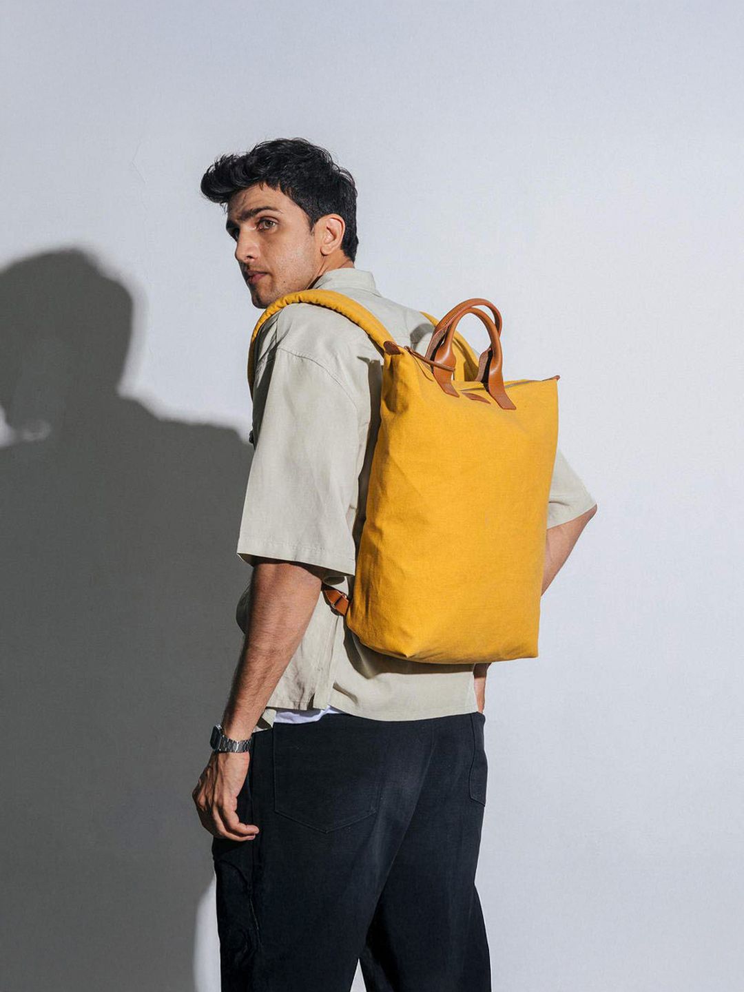 Mustard Pilot Backpack DailyObjects Mustard Pilot Backpack