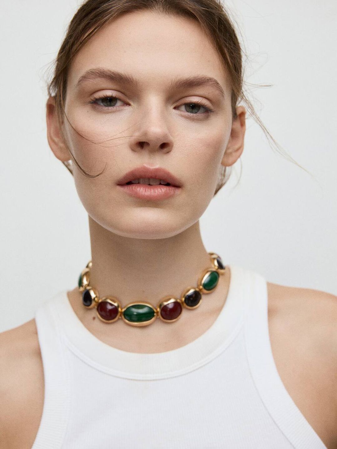 Dakota Multi Artificial Stones Necklace