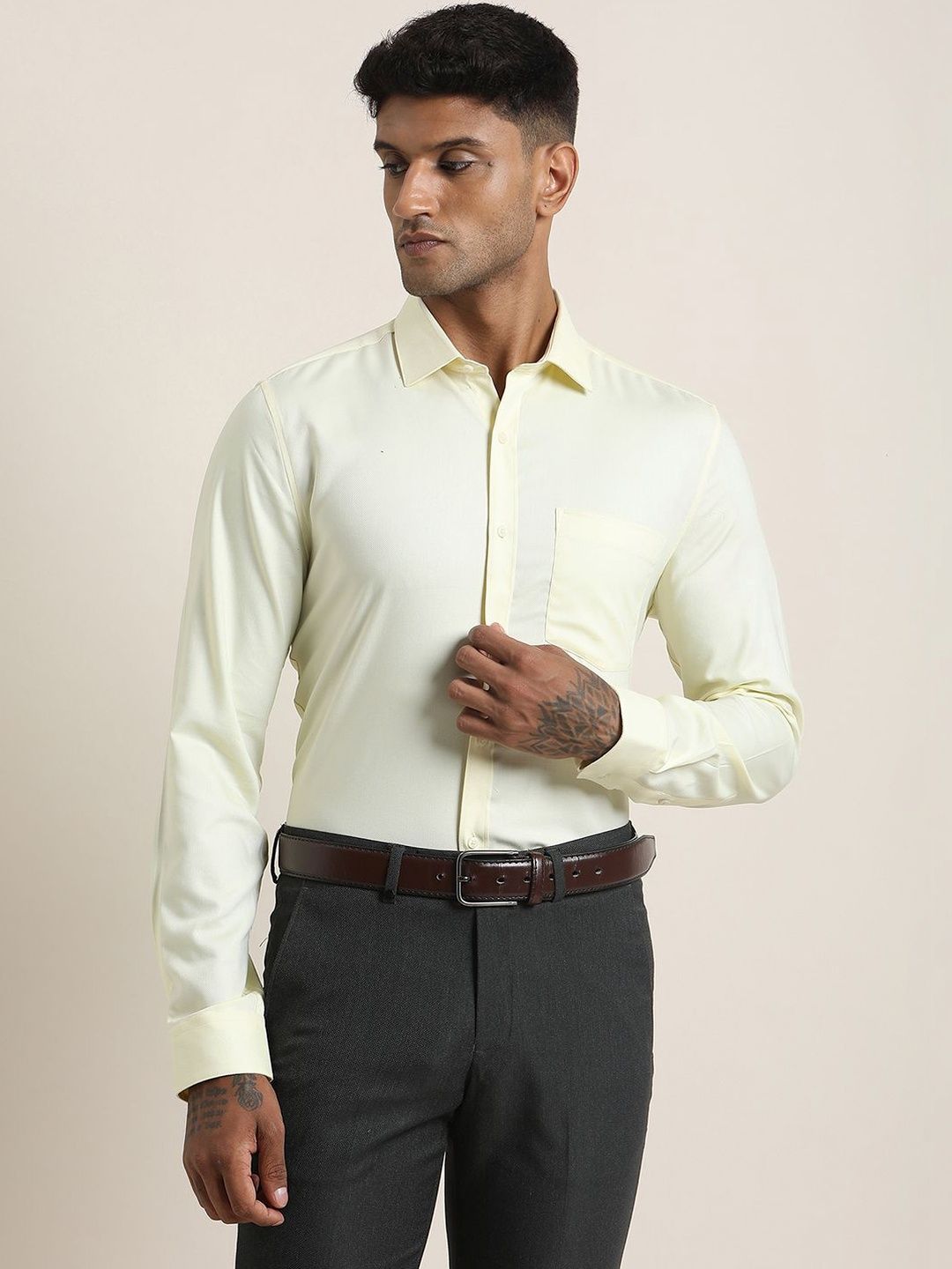 Turtle Men Standard Slim Fit Formal Shirt