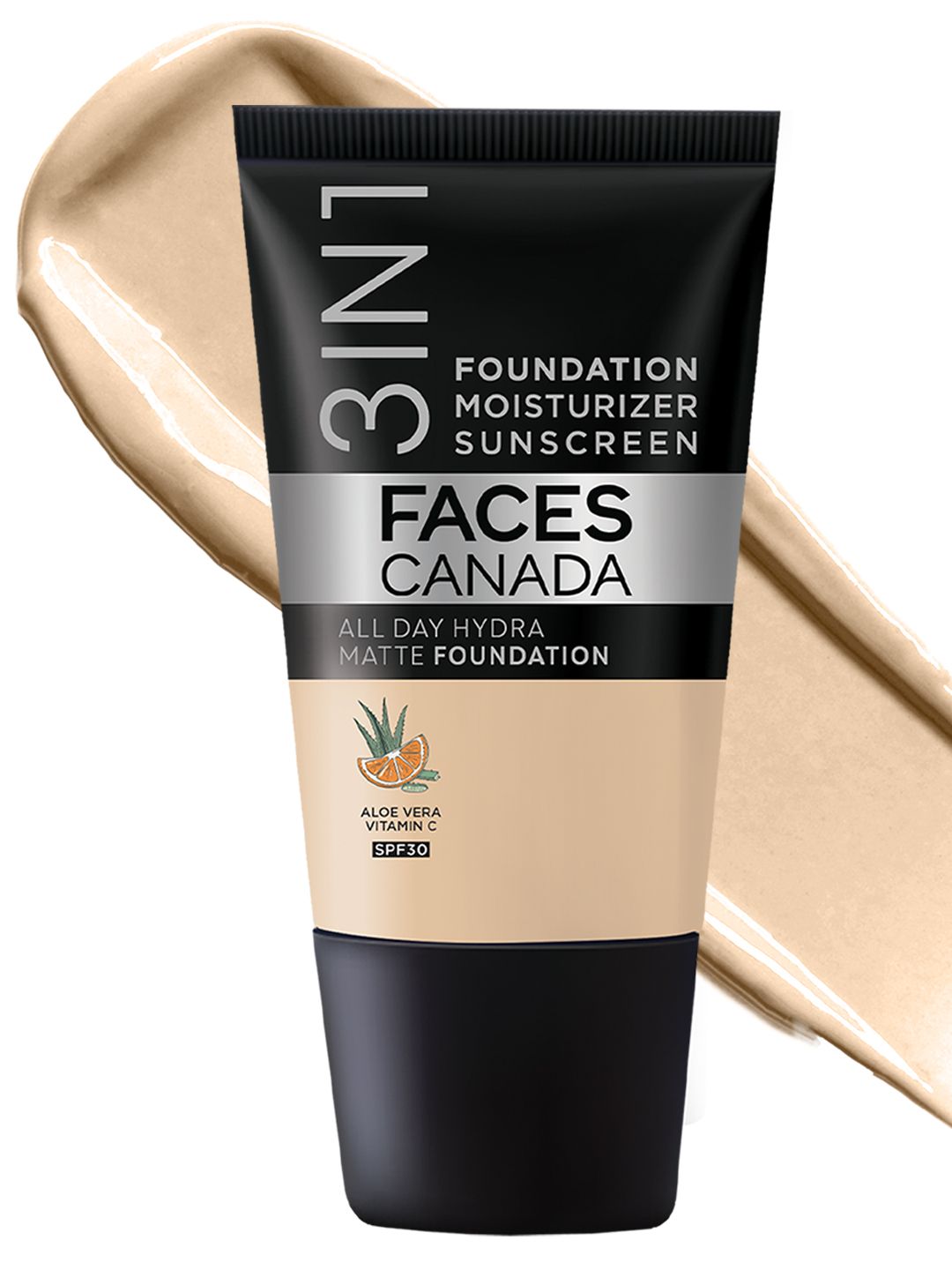FACES CANADA FACES CANADA SPF30 All Day Hydra 3IN1 Mini  Matte Foundation+Moisturizer - Absolute Ivory