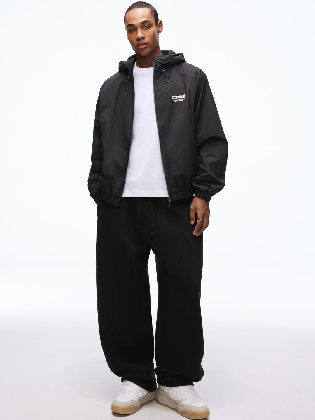 [最終値下げ]Hooded Jacket Black Buy Bershka Technical hooded jacket - Jackets for Men 39386306