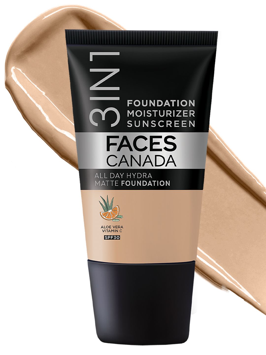 FACES CANADA FACES CANADA SPF 30 All Day Hydra 3IN1 Mini  Matte Foundation+Moisturizer-Medium Natural