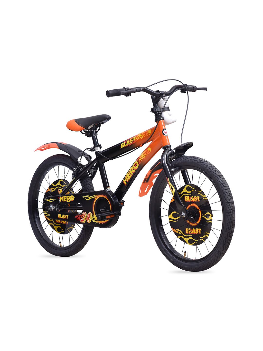 Hero Hero Blast Single Speed 20T Rigid Suspension Steel Black-Orange Kids Cycle