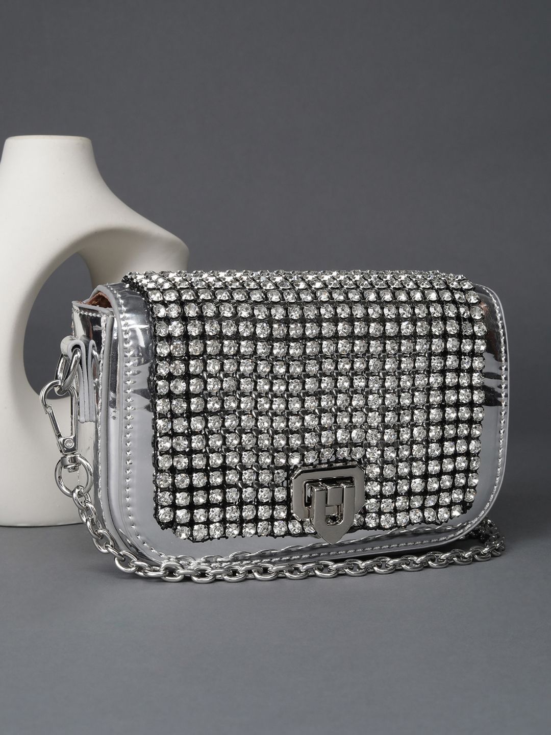 Allen Solly Woman Allen Solly Woman Embellished PU Sling Bag
