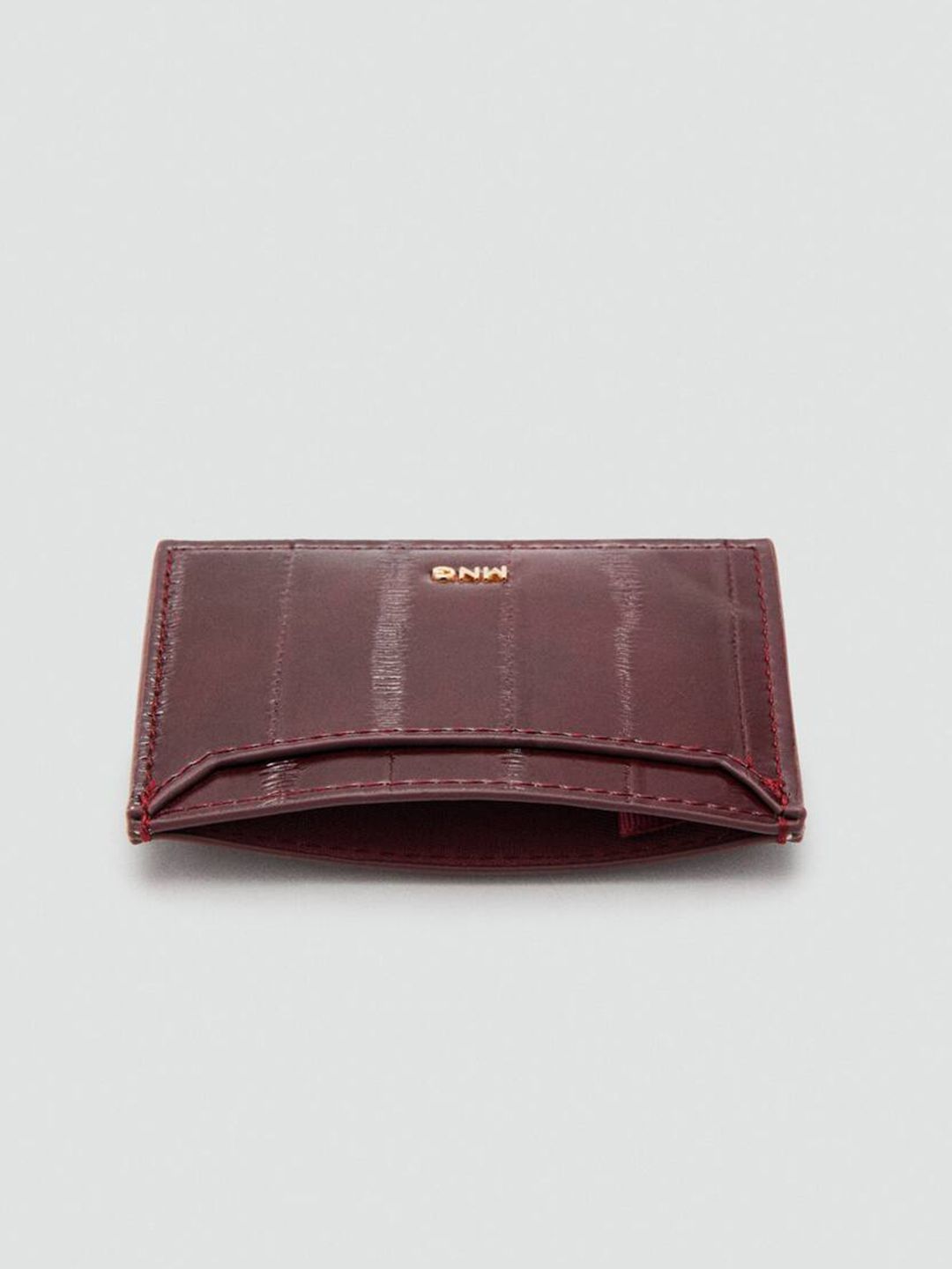 Striped Textured Card Holder