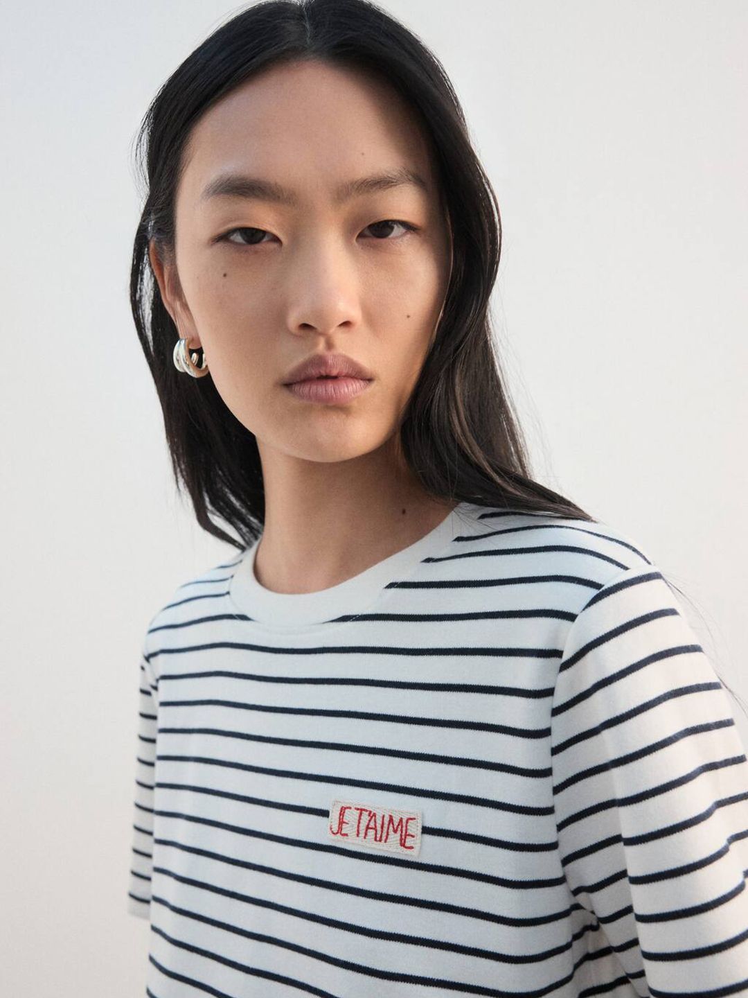 Striped Pure Cotton T-shirt