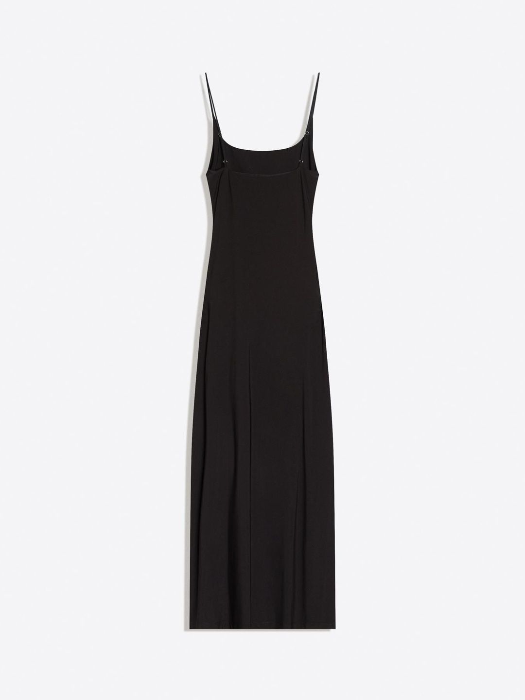 Gathered strap midi dress