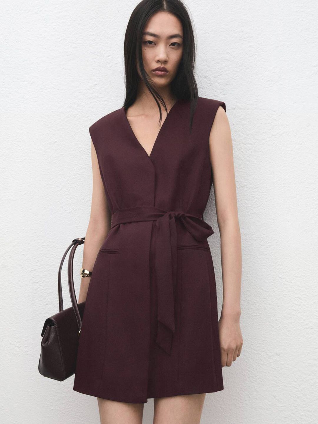 Shirt Mini Dress with Belt