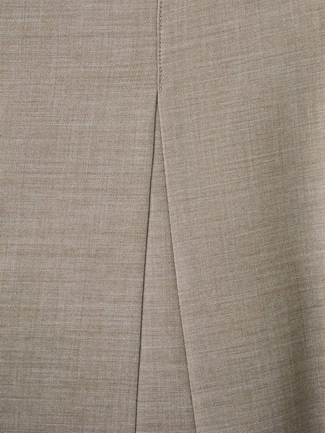 Godets Details Belted Flared Midi Skirt