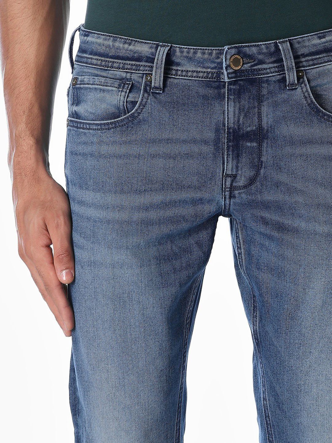 Slim Fit Low-Rise Light Fade Stretchable Jeans