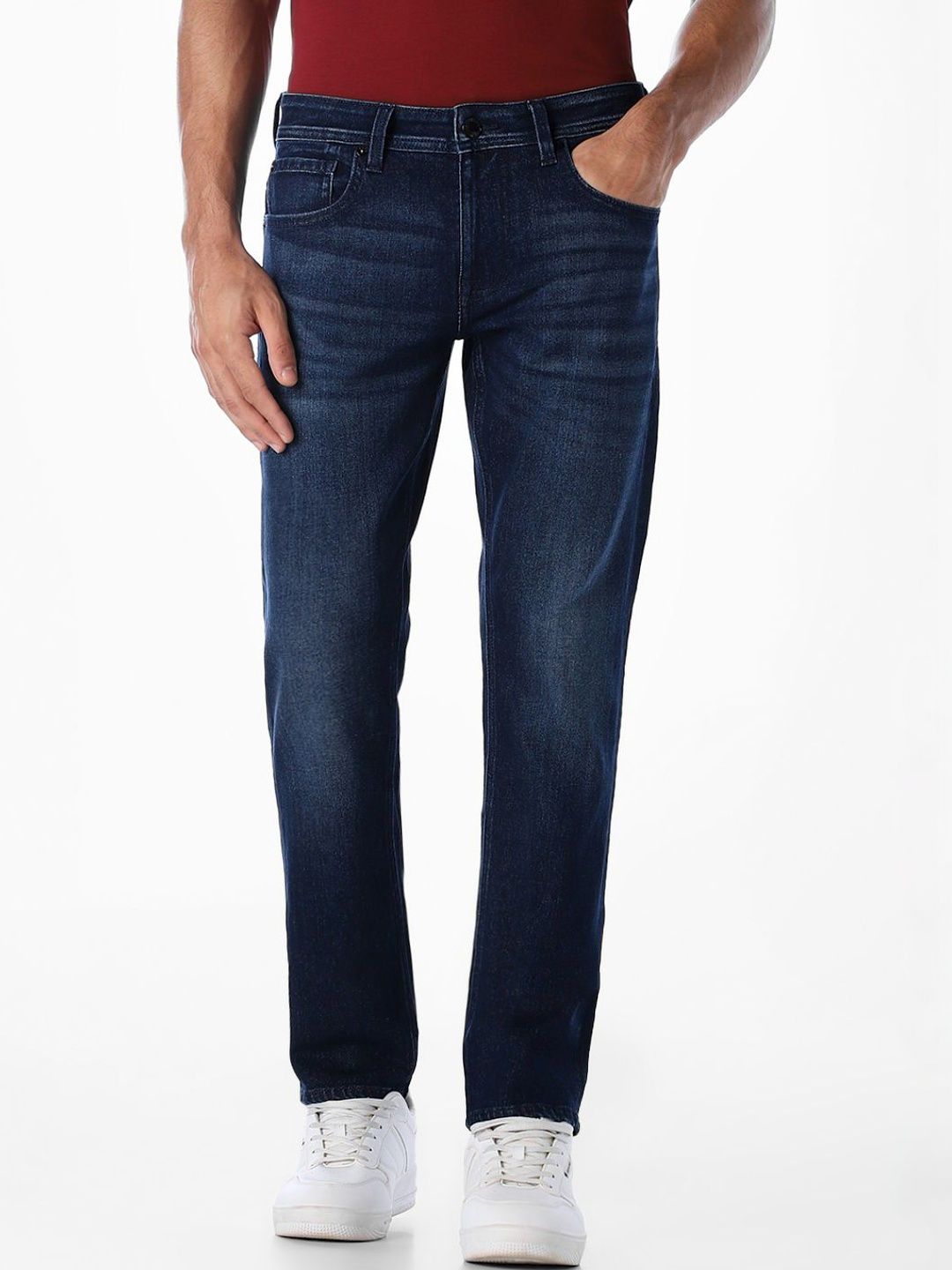 Slim Fit Low-Rise Light Fade Stretchable Jeans