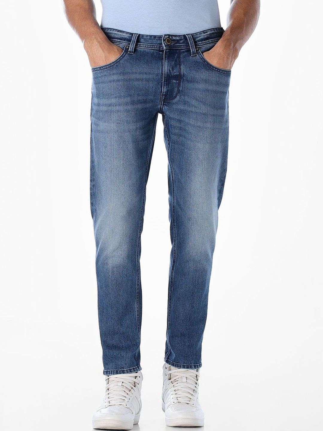 Slim Fit Low-Rise Light Fade Stretchable Jeans