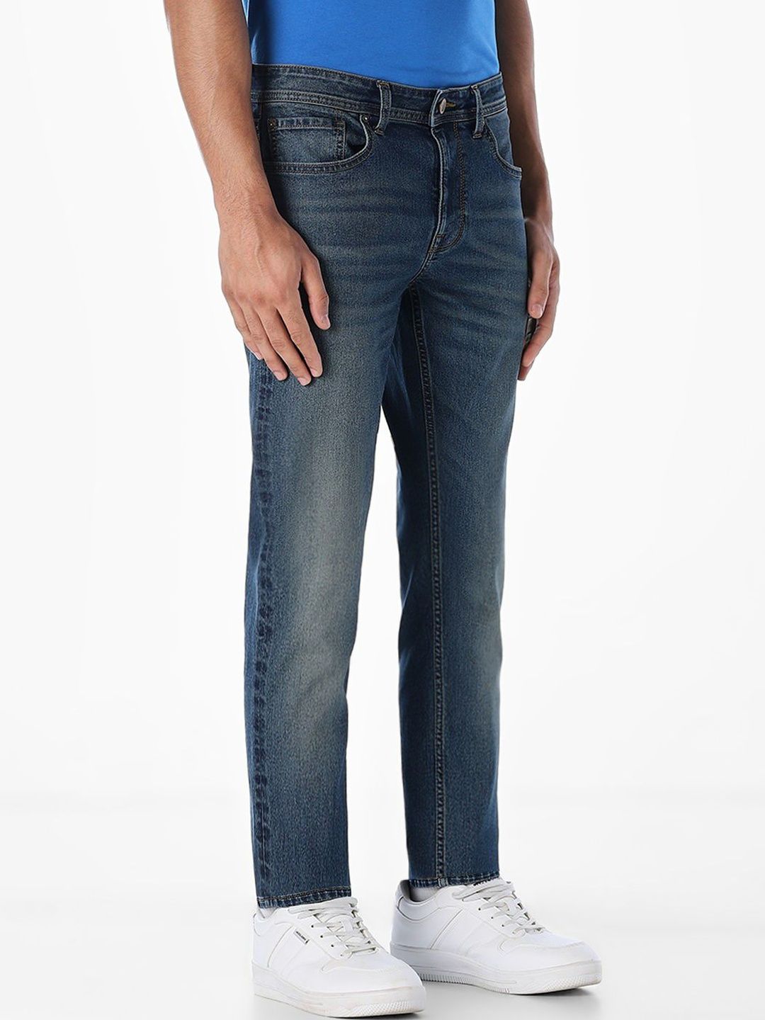 Tim Tapered Fit Low-Rise Light Fade Stretchable Jeans