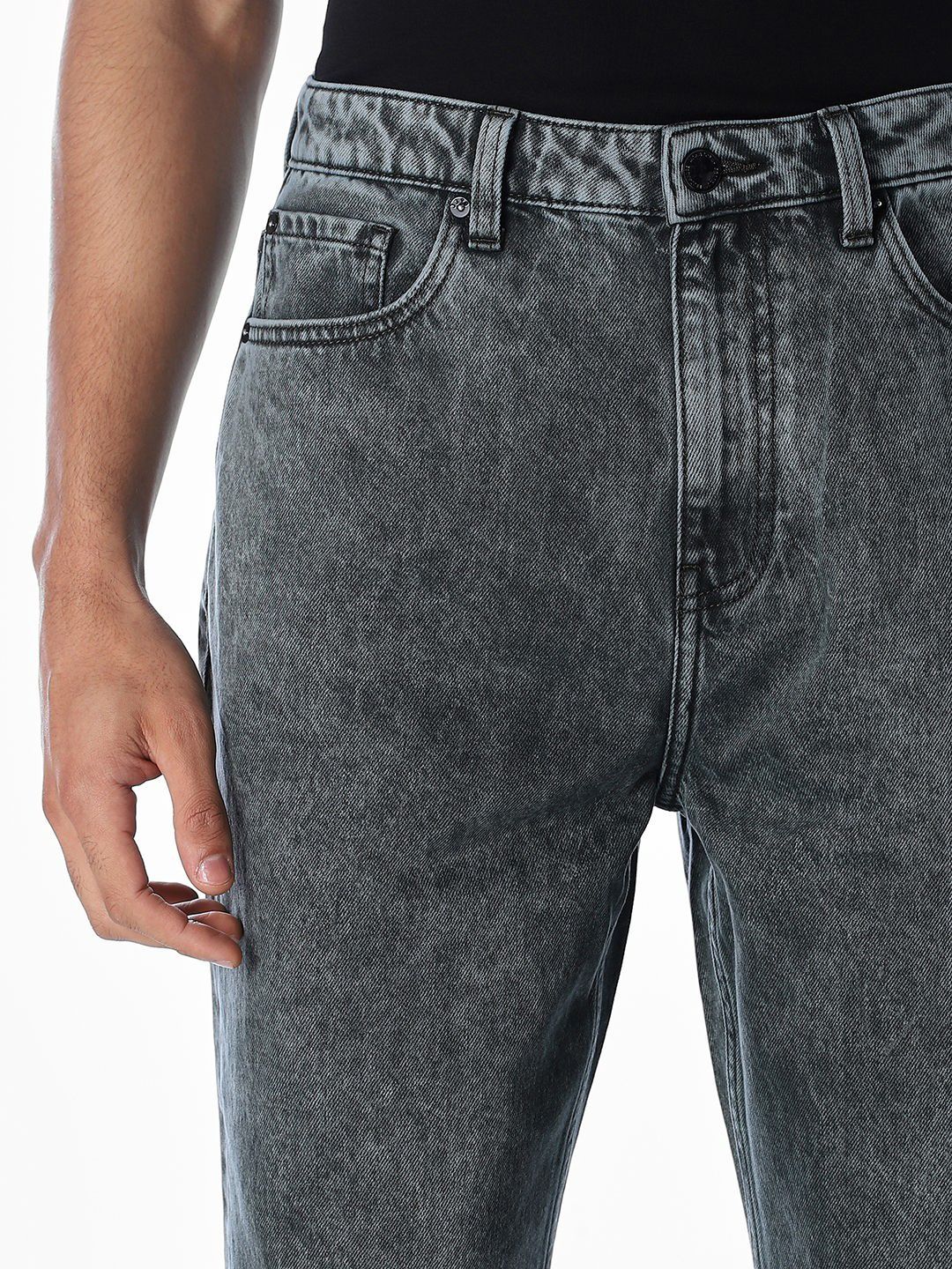 Wide Leg High-Rise Heavy Fade Jeans