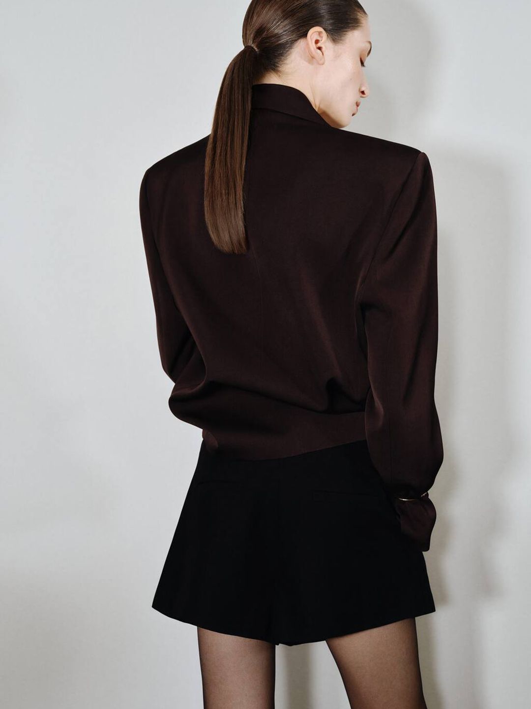 Pleated High-Waist Loose Fit Regular Shorts