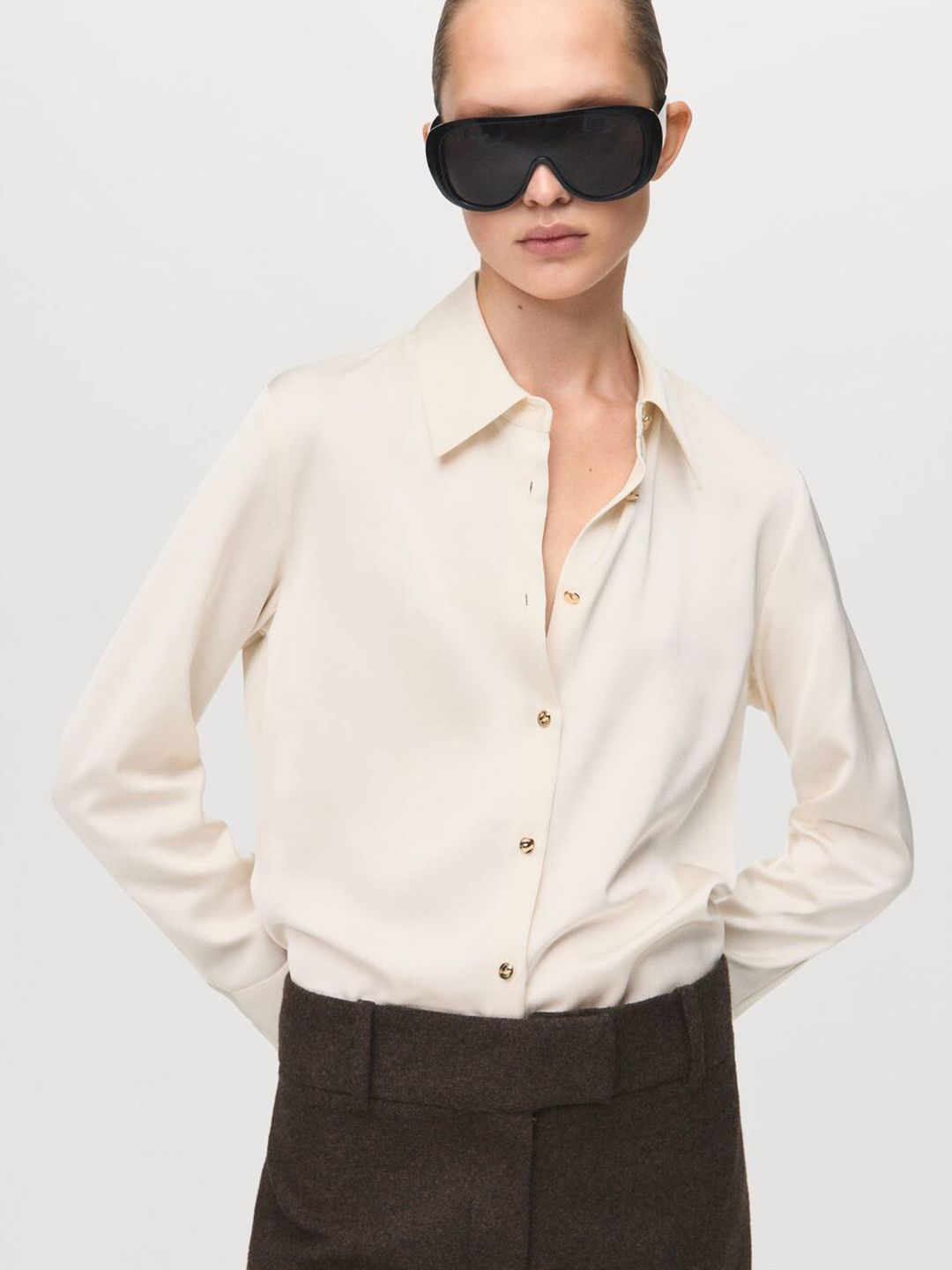 Casual Shirt with Gold Buttons