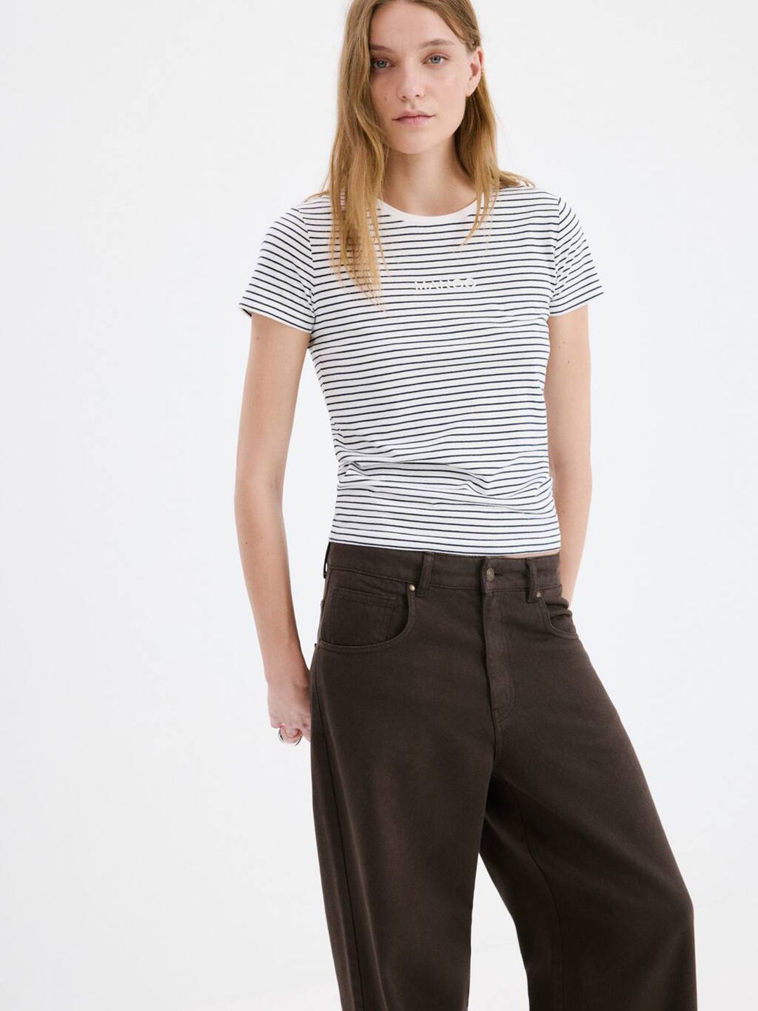 Striped Pure Cotton T-shirt
