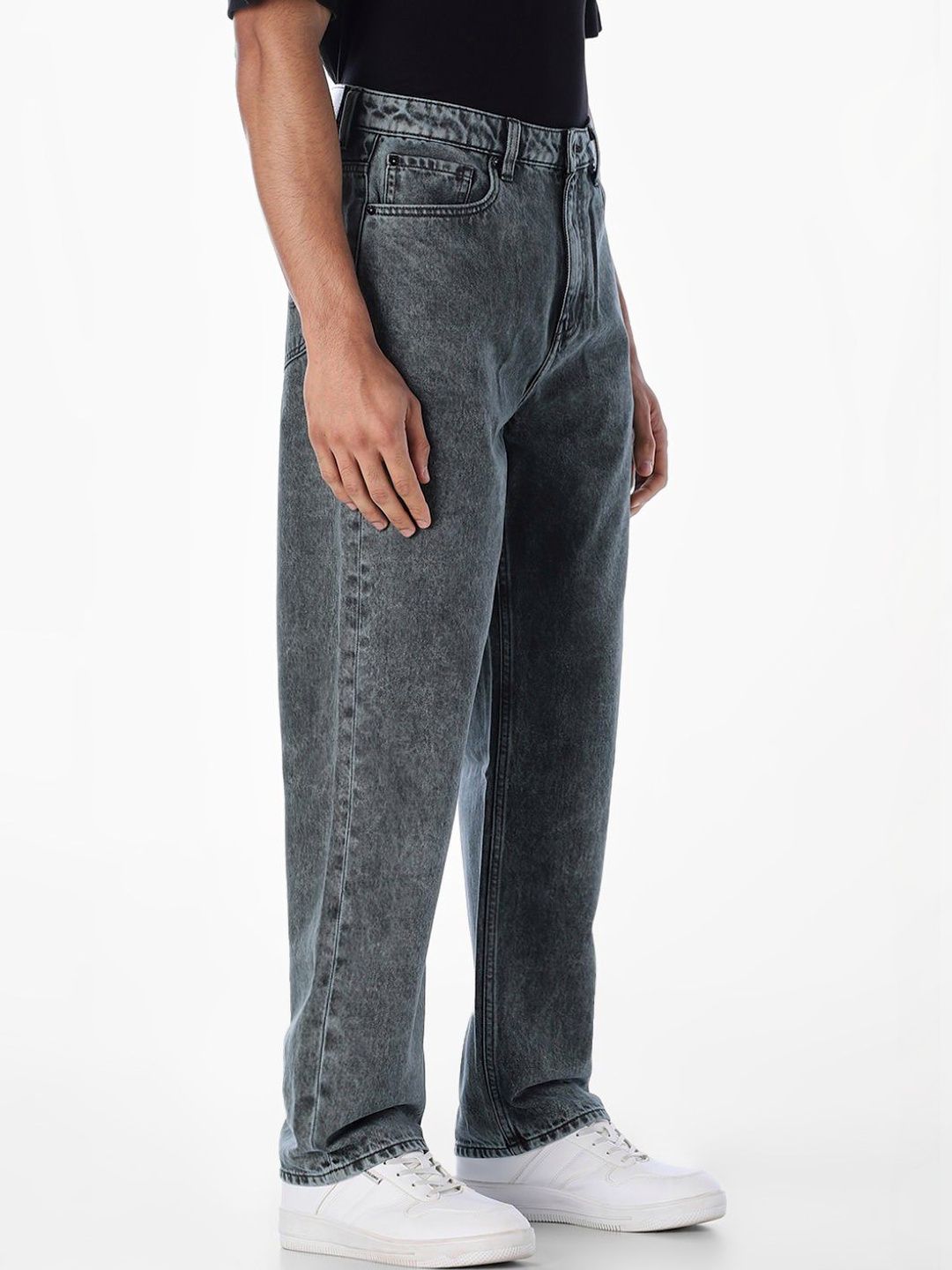 Wide Leg High-Rise Heavy Fade Jeans